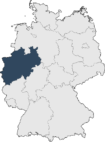 Karte Deutschland: Reiturlaub NRW