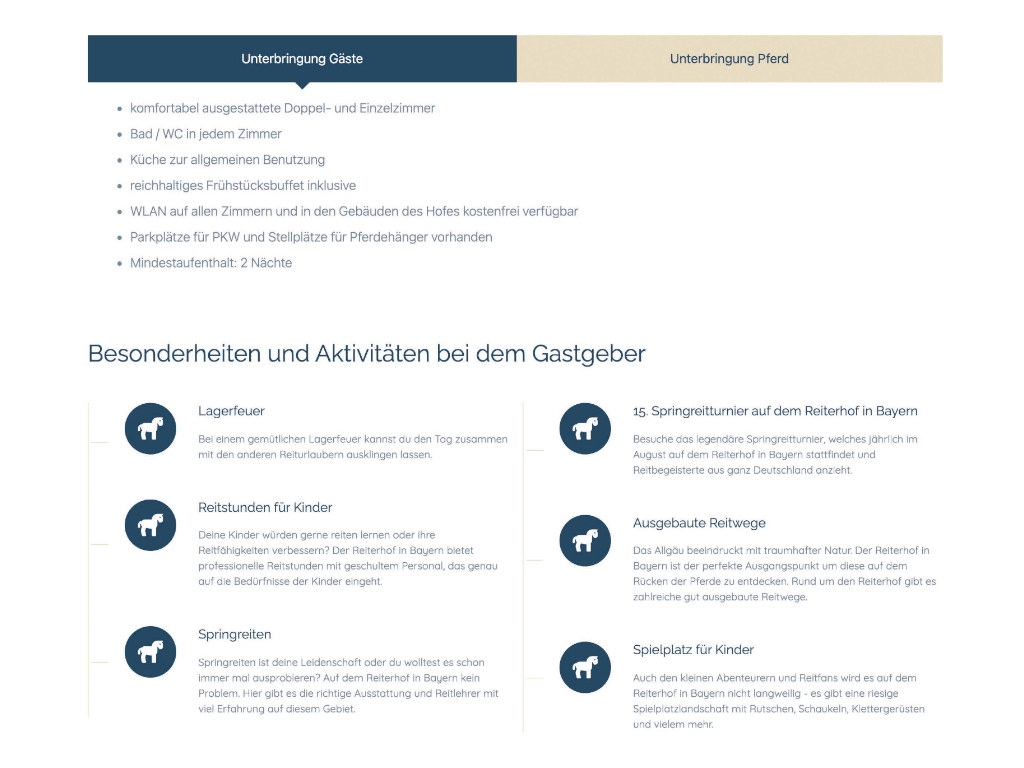Beispiel eines Premium-Profils auf RIDAYS.de